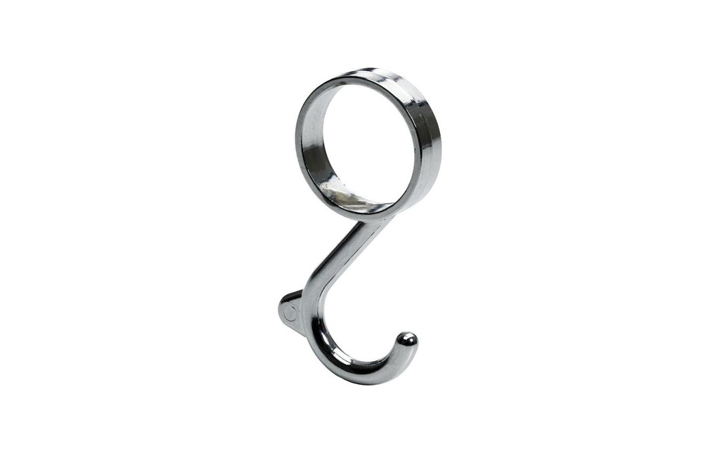 HETTICH Crochet pour tube d'armoire pour tube rond de Ø 25 mm