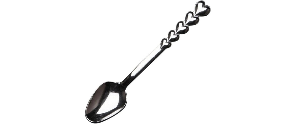 Hermia Cuillère à dessert en forme de cœur 6 Pièce/s, Multicolore