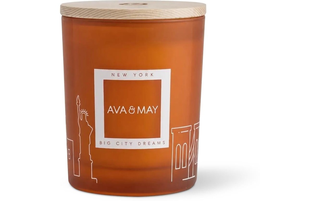 AVA & MAY Bougie parfumée New York 180 g