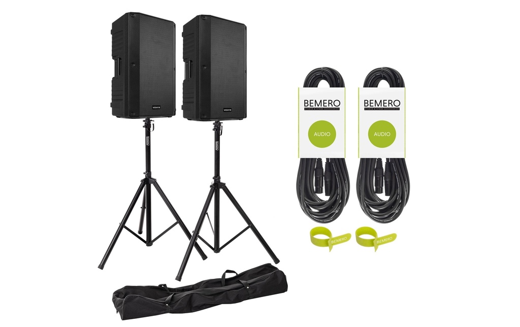 Vonyx Haut-parleurs VSA12BT Kit
