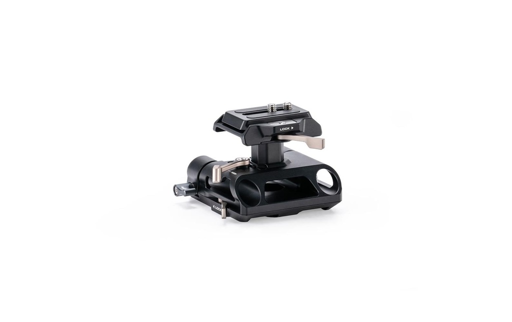 Tilta Plaque de base Arca réglable en hauteur de 15 mm pour LWS Noir