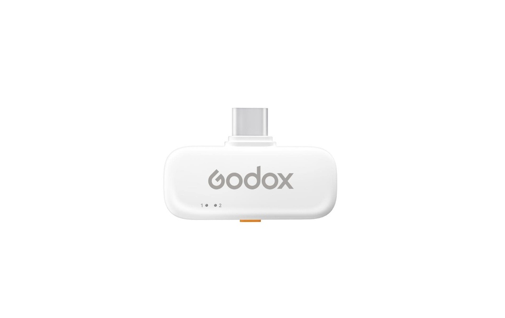 Godox C01 Kit2 Microphone de Lavalier à condensateur sans fil blanc