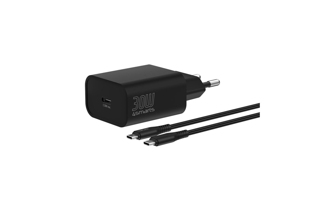 4smarts VoltPlug PD 30 W 1C et câble USB-C de 1.5 m