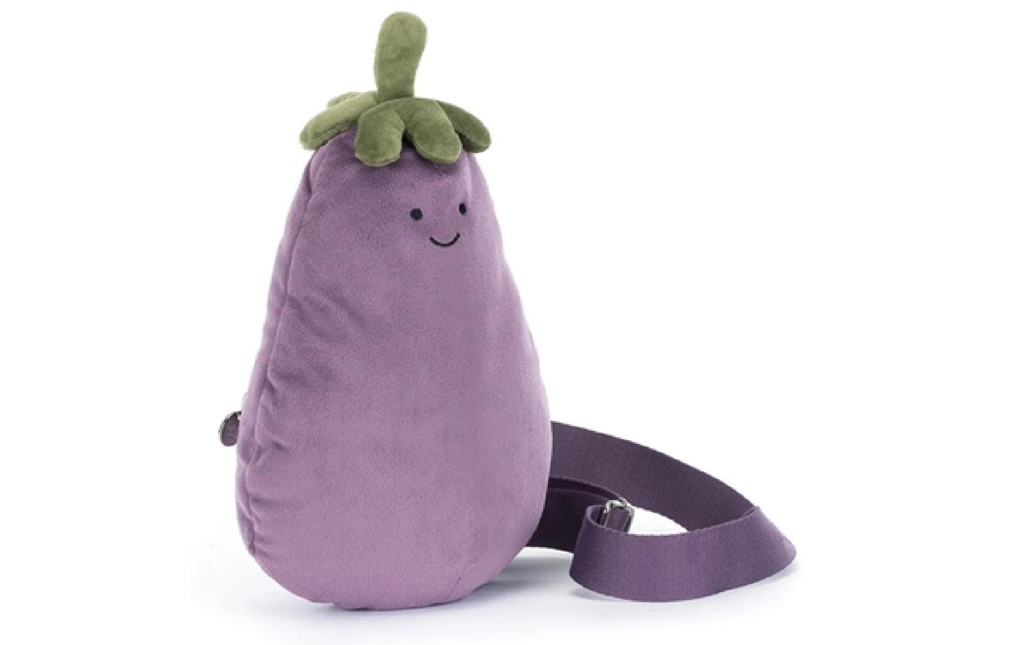 Jellycat Amuseables Aubergine Bum Bag sangle réglable