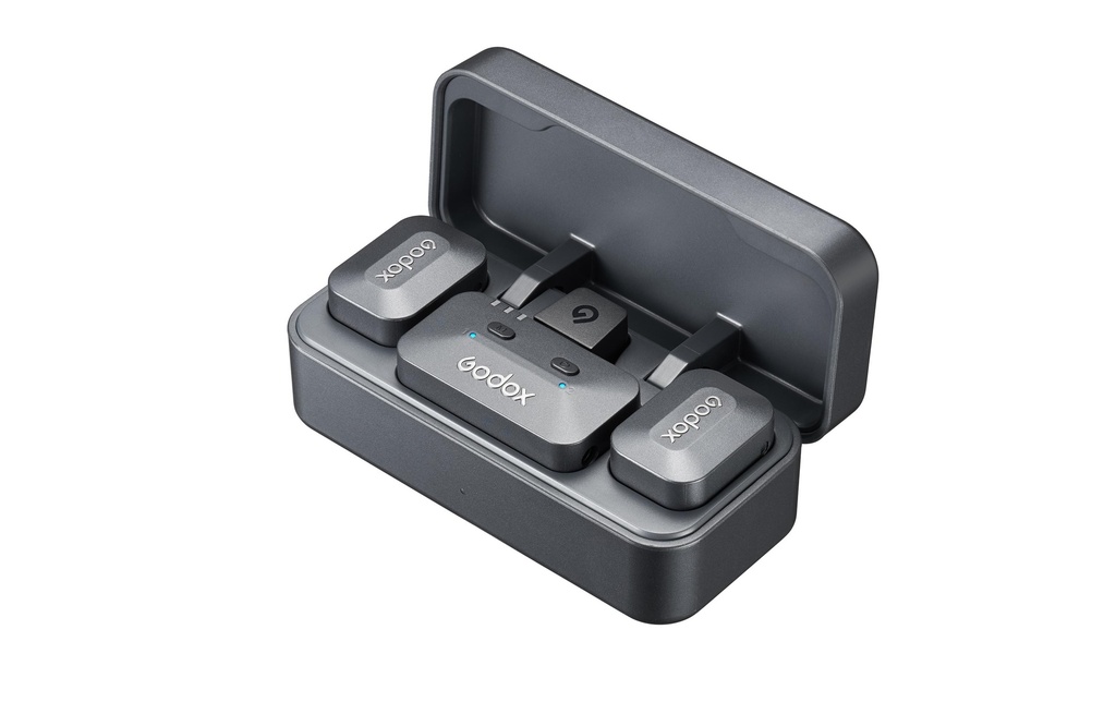 Godox Alink Kit2 sans fil 2.4 GHz Système à 2 microphones sans fil