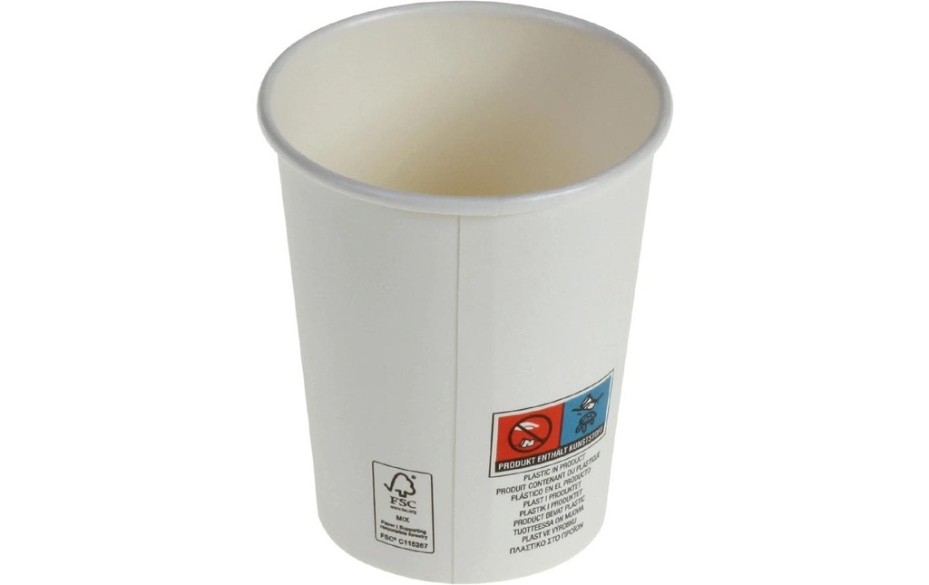 belesse nature Gobelet en carton 2 dl blanc 50 Pièce/s