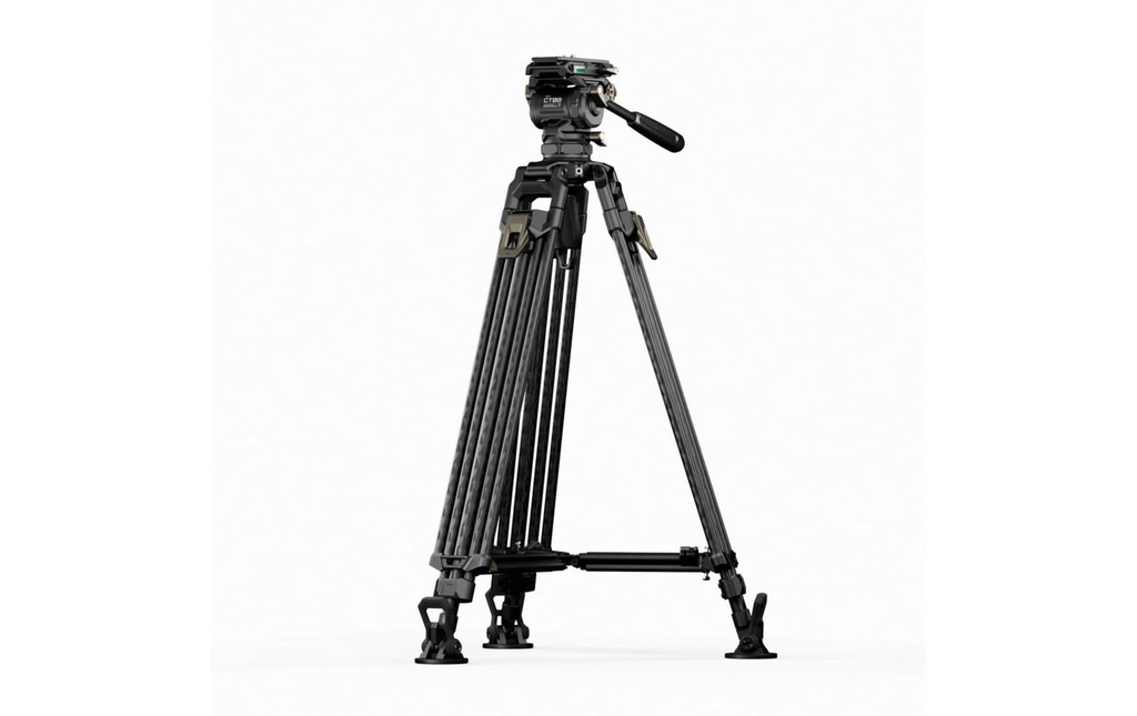 Tilta Tête fluide CT08 Cine 75 mm, trépied à deux sections Fibre de carbone