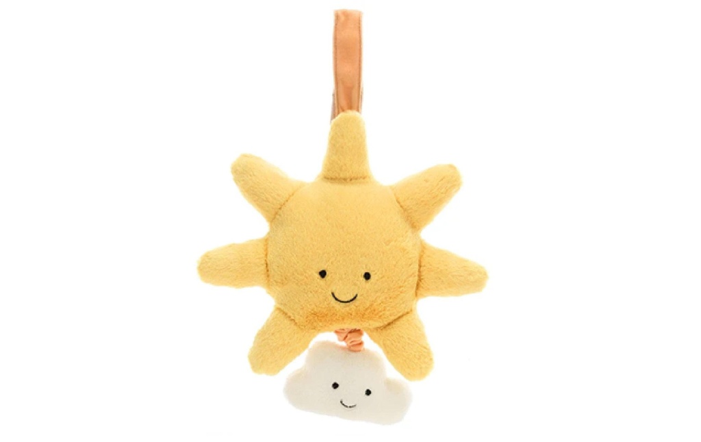 Jellycat Animal en peluche Amuseable Sun Musical Pull en polyester