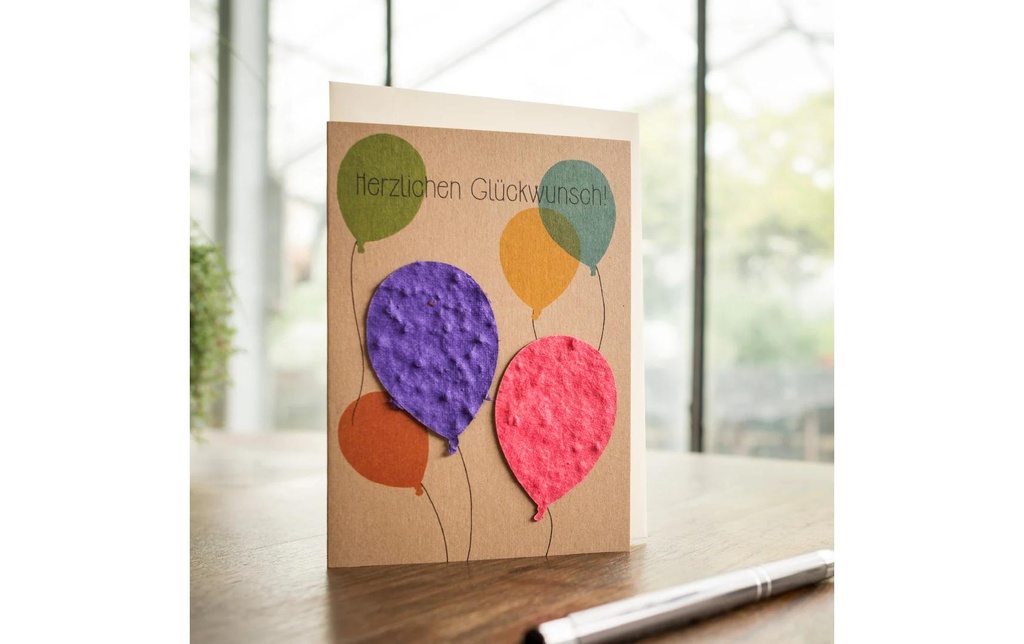 Die Stadtgärtner Carte de vœux Papier avec graines de fleurs