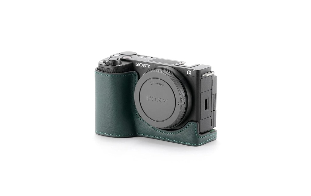 Tilta Étui en cuir pour appareil photo Sony ZV-E10 II Cuir, vert
