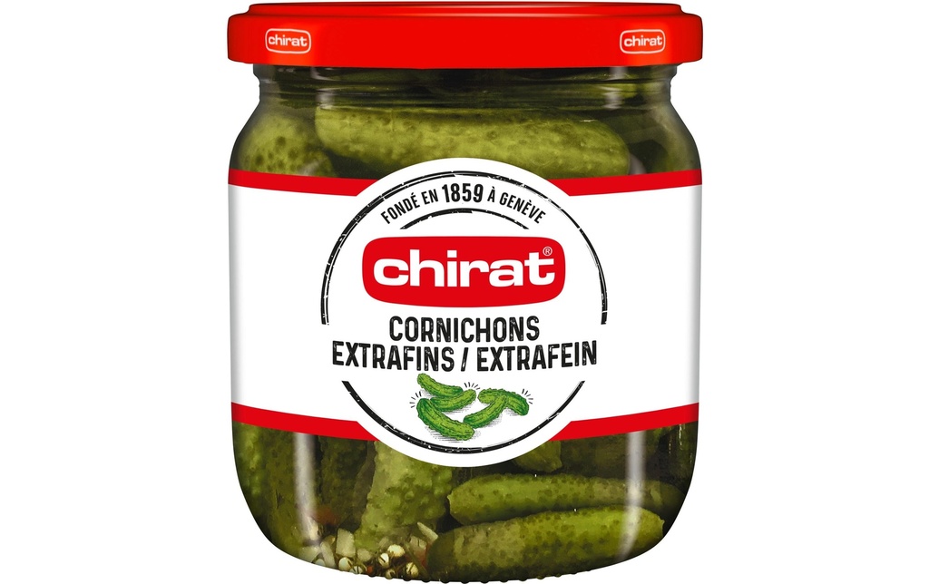 Chirat CH Cornichon extra fein 12 x 390g GL 390 g