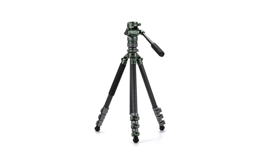 Tilta Tête fluide VT05 pour vidéo de voyage, trépied à 3 sections en fibre de carbone
