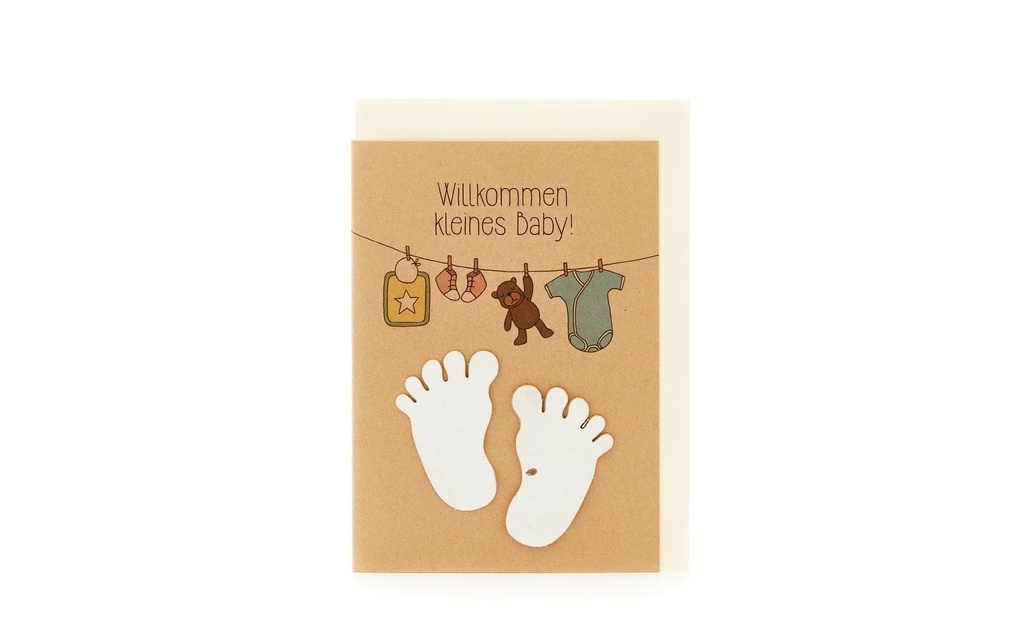 Die Stadtgärtner Bienvenue petit bébé Pieds de bébé