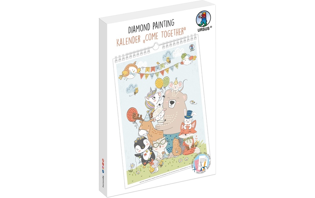 URSUS Calendrier Diamond Painting Come Together FORMAT DIN-A4