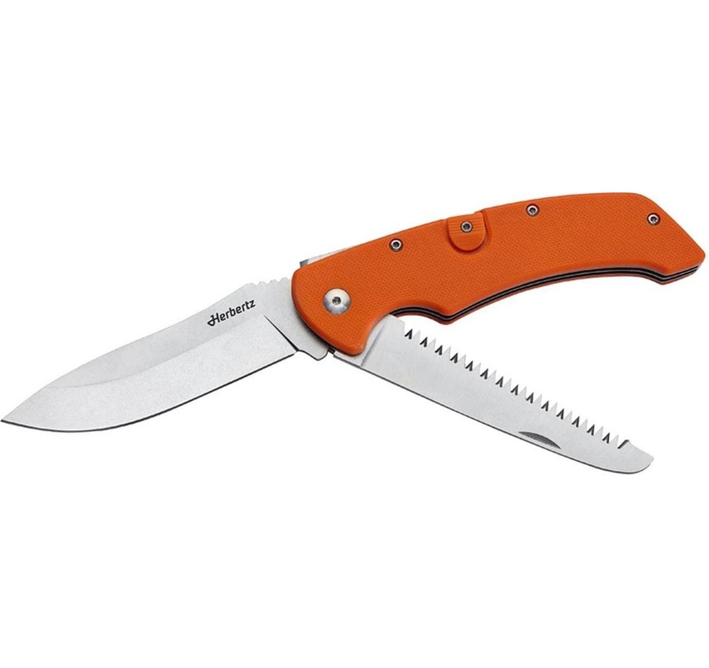 Herbertz Couteau de poche 2 pièces orange