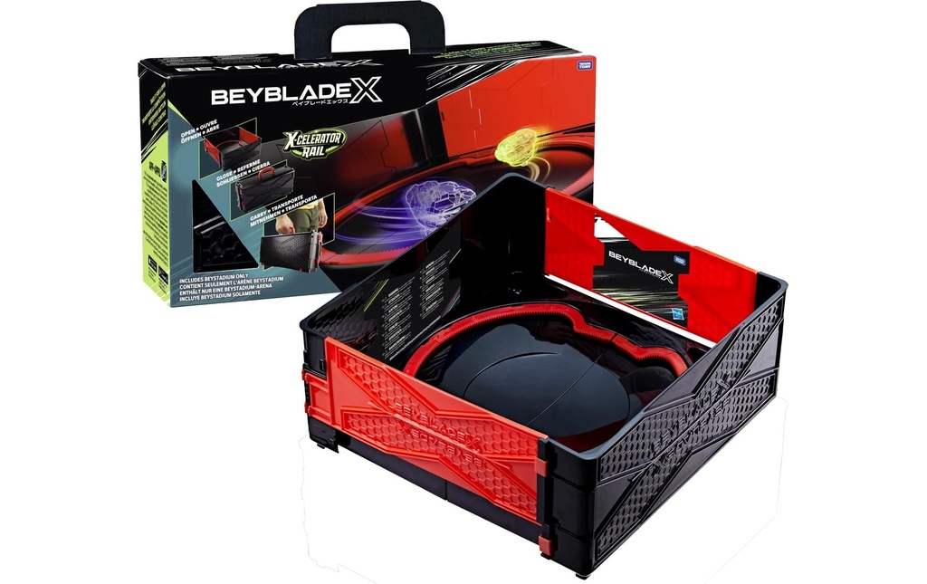 BEYBLADE BEY X Clash And Carry Stadium-Arena Portable, pliable