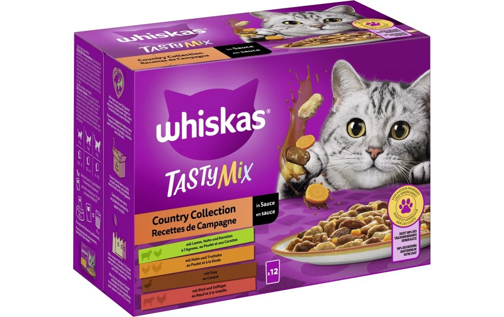 Whiskas Tasty Mix Country Collection en sauce