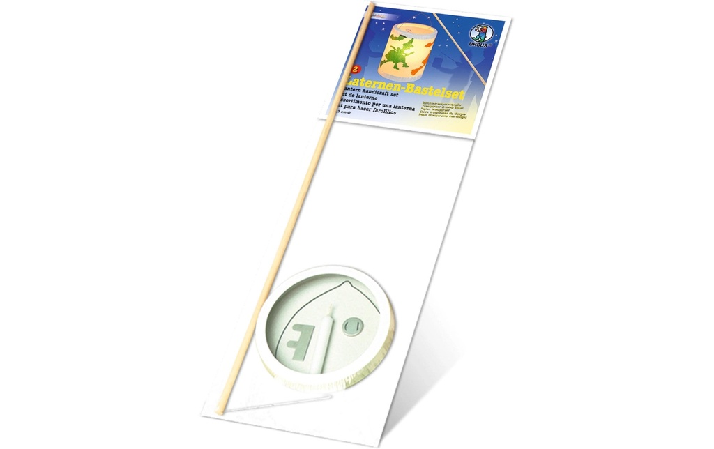 URSUS Kit de bricolage lanterne blanc 20 x 15.3 cm en papier transparent