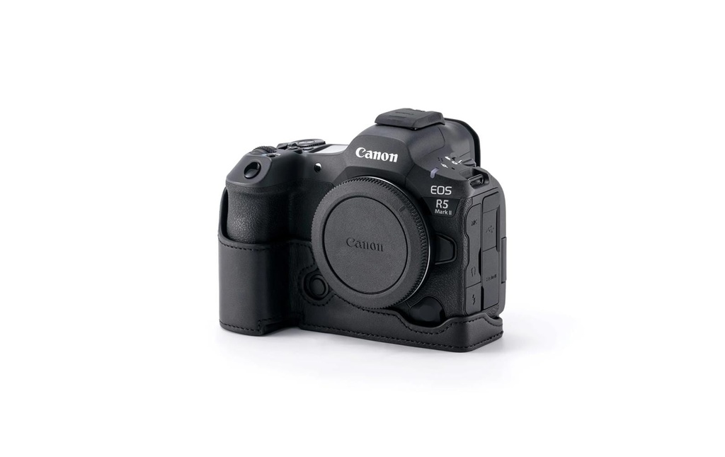 Tilta Étui en cuir pour appareil photo Canon R5 Mark II Cuir noir