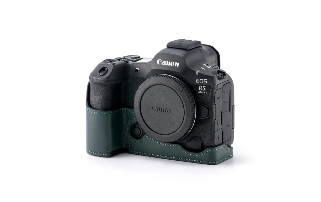 Tilta Sacoche pour caméra Canon R5 Mark II Cuir vert