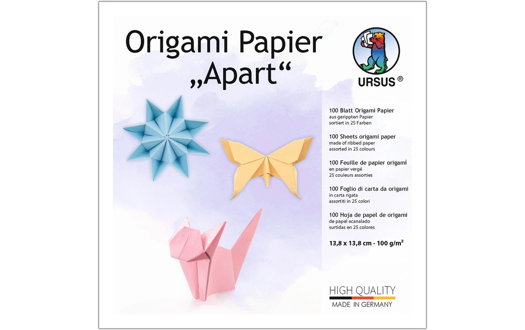 URSUS Apart 13.8 x 13.8 cm, 100 g/m², 25 couleurs