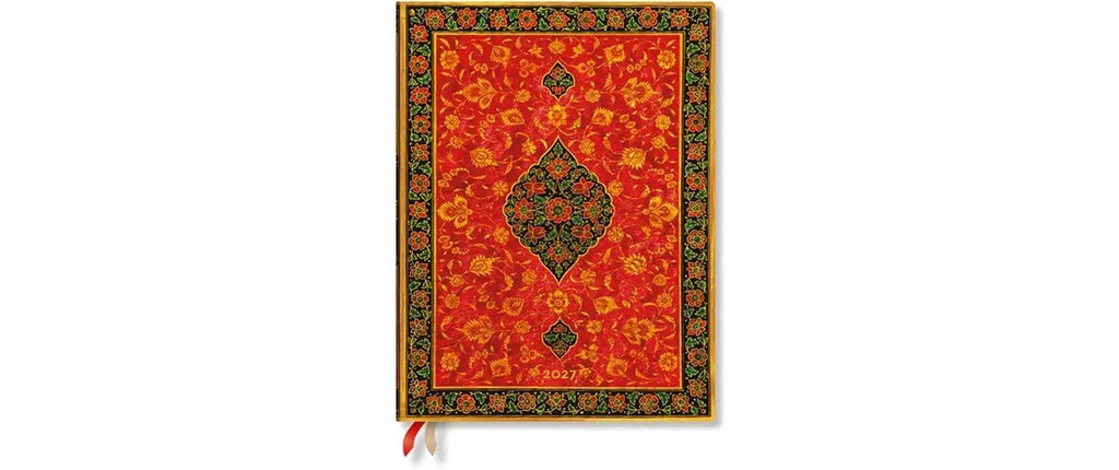 Paperblanks Agenda hebdomadaire Leila 2027, Rouge