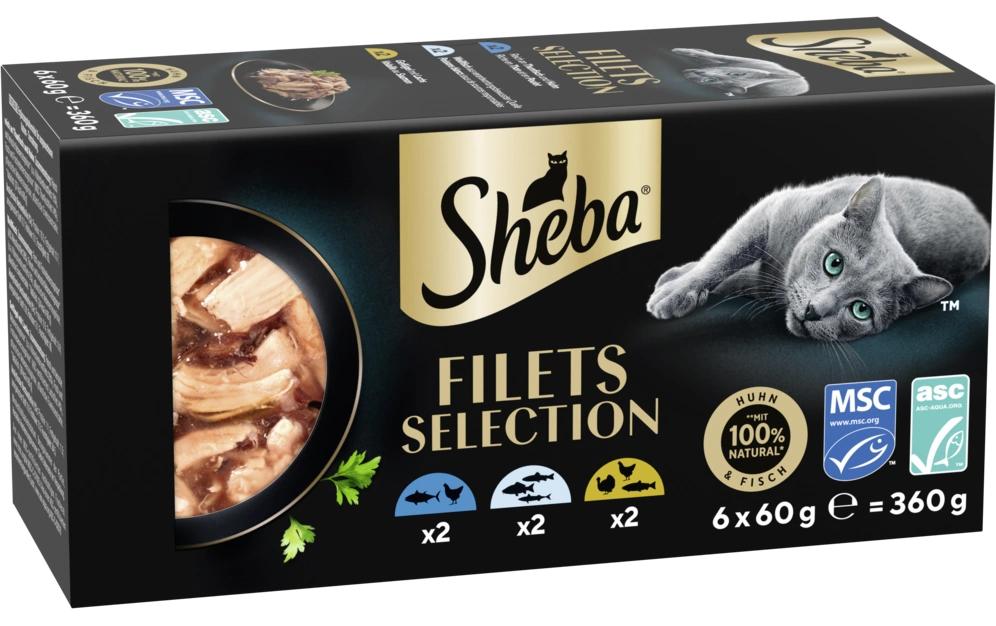 Sheba Filets Sélection Poulet&Poisson 360 g