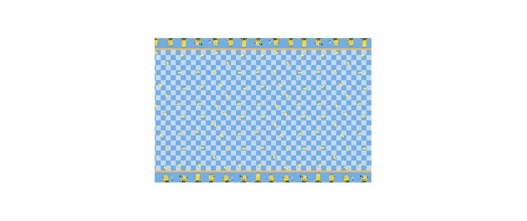 Partydeco Nappe en papier Minions 120 cm x 180 cm