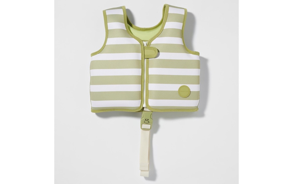 Sunnylife Gilet de natation pour enfants 1-2 Into the Wild Kaki