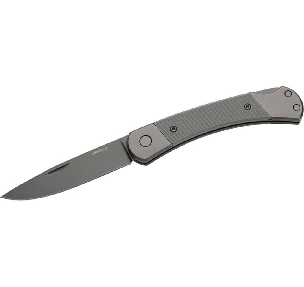 Herbertz Couteau de poche Revêtement en titane Grey D2, Moyen, Grey