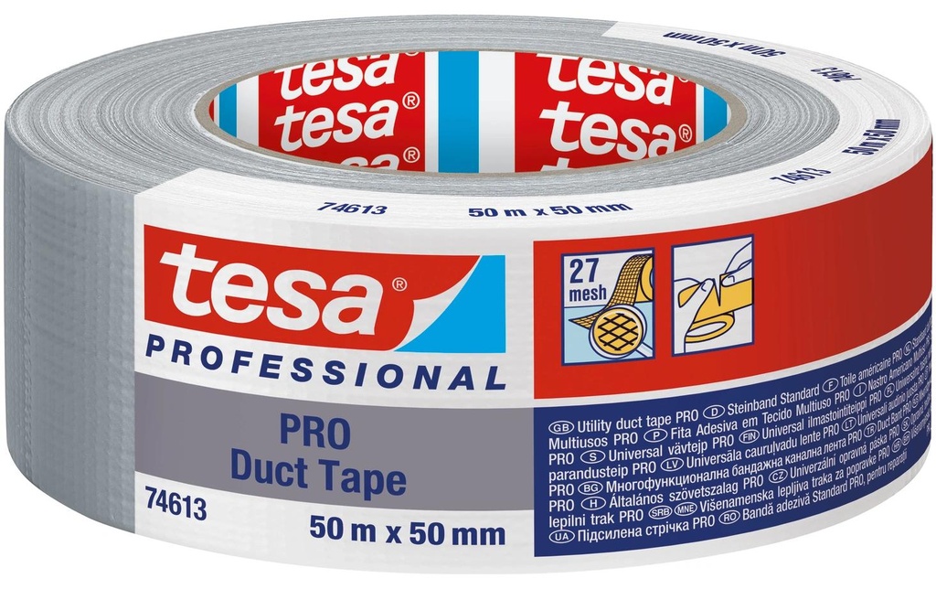 tesa Ruban adhésif 74613 50 mm x 50 m, Gris