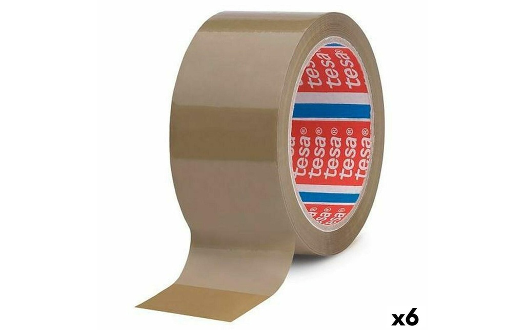 tesa ruban d'emballage 50 mm x 66 m, Chamois/Brun