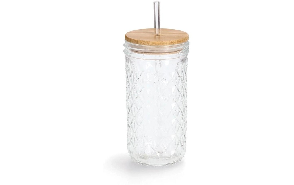 Zeller Present Verre Structure 580 ml, 1 Pièce/s, Transparent/Brun