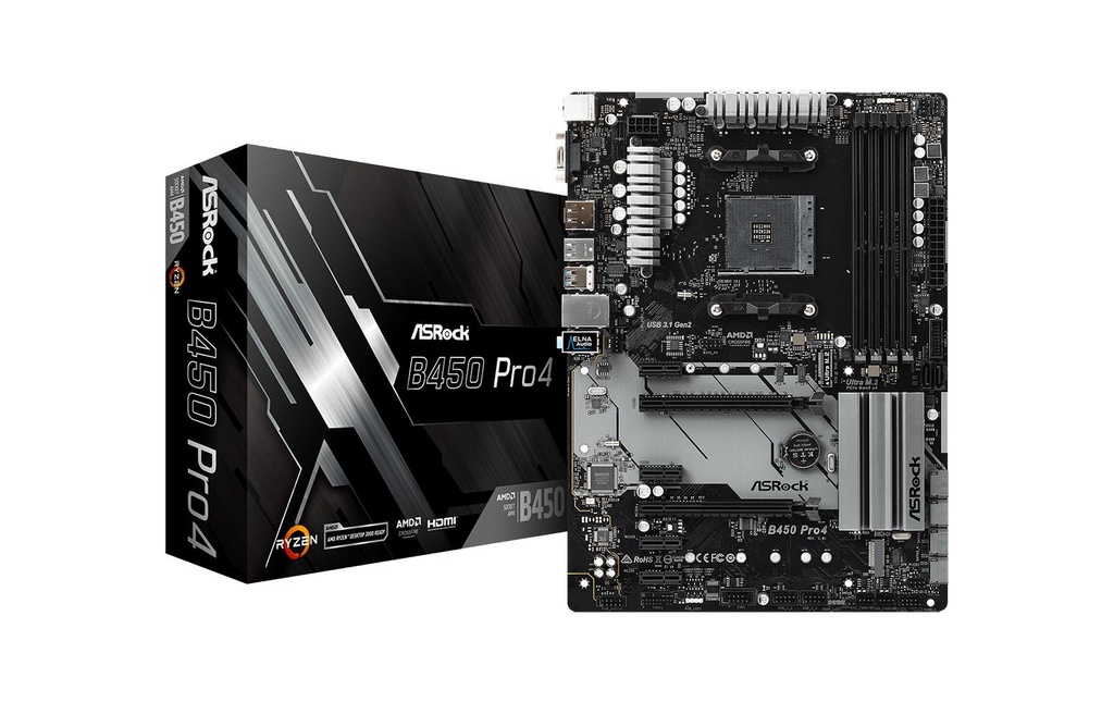 ASRock Carte mère B450 PRO4