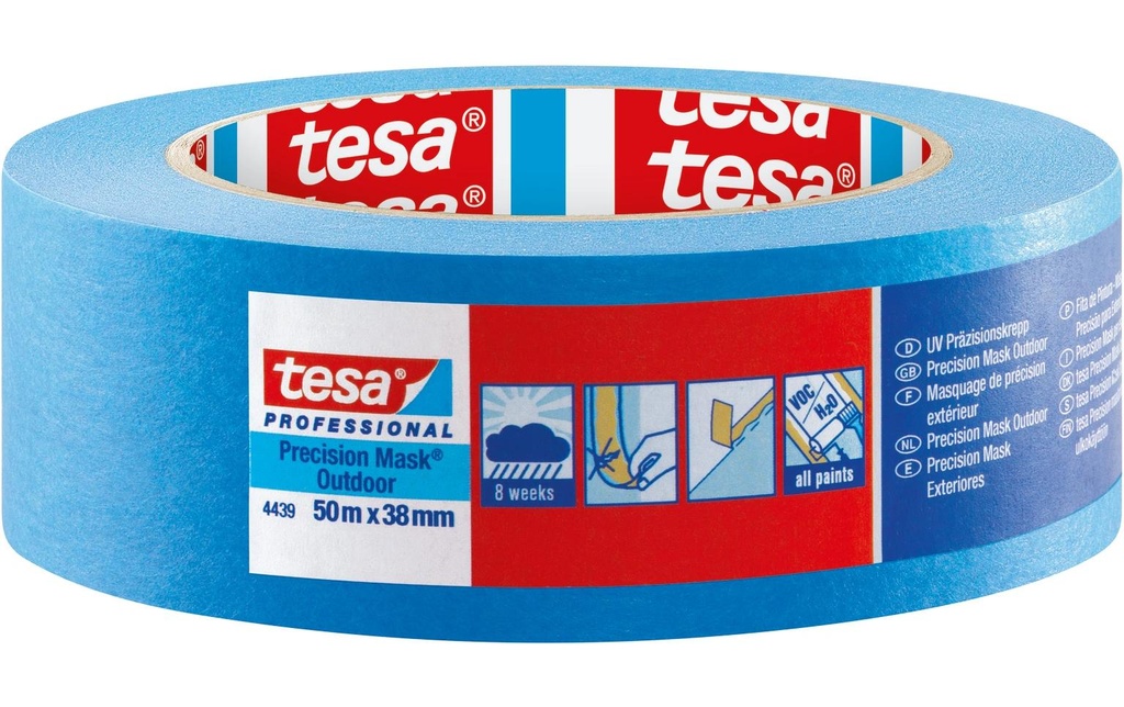 tesa Ruban de masquage adhésif UV pour l'extérieur 50 m x 50 mm