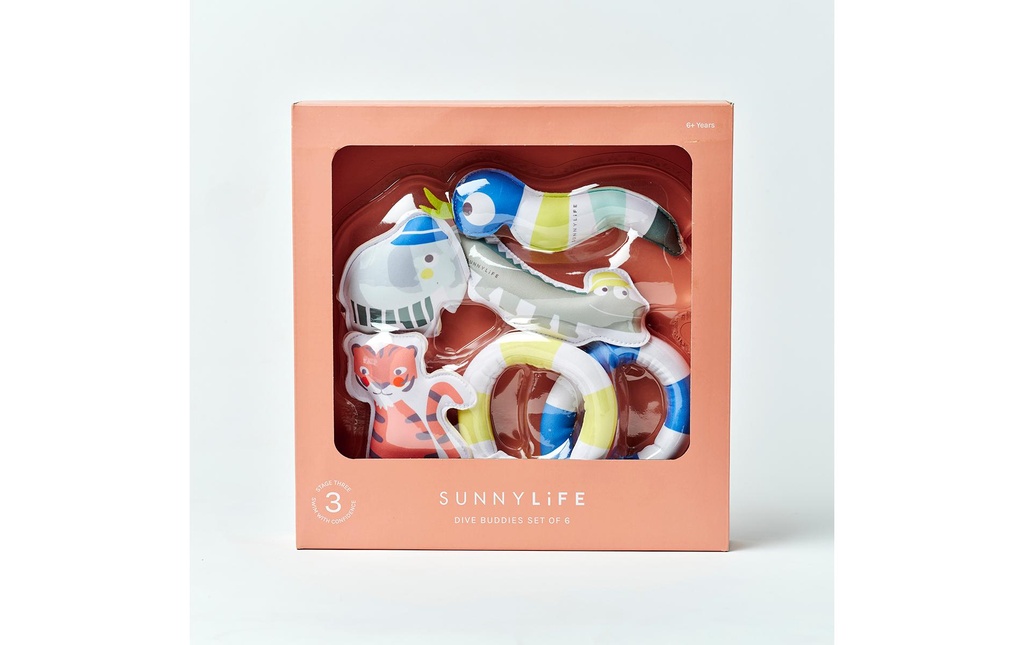 Sunnylife Dive Buddies Into the Jungle – Lot de 6