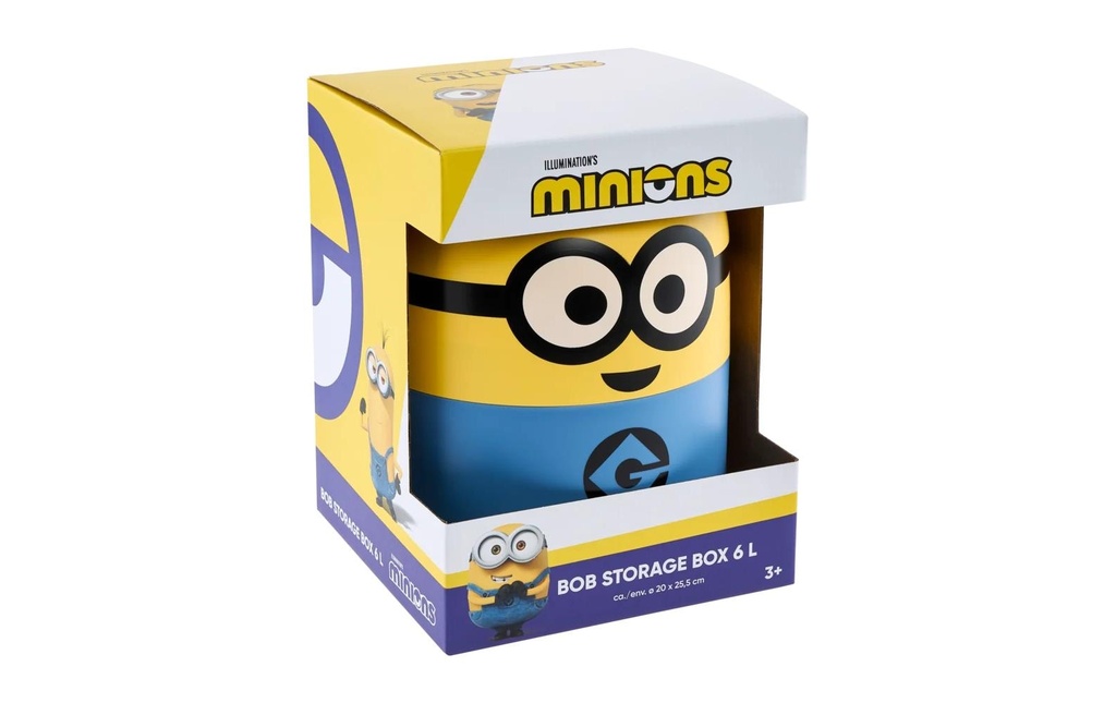 keeeper Bob les Minions Rond Plastique Bleu Jaune 6 l