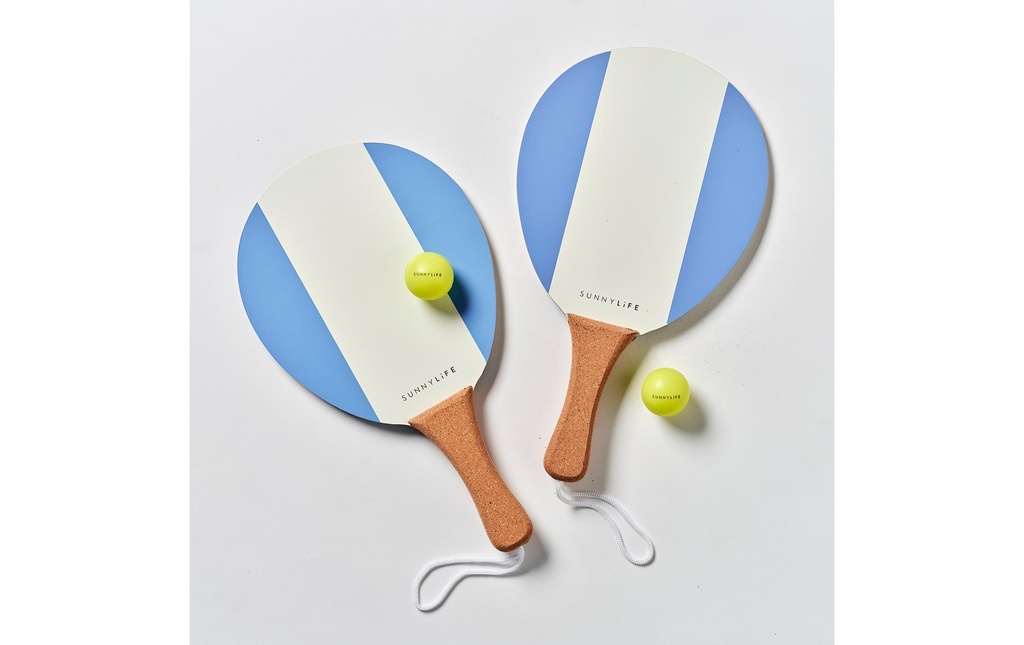 Sunnylife Pagaies de plage vintage « La Mer » bleu méditerranéen