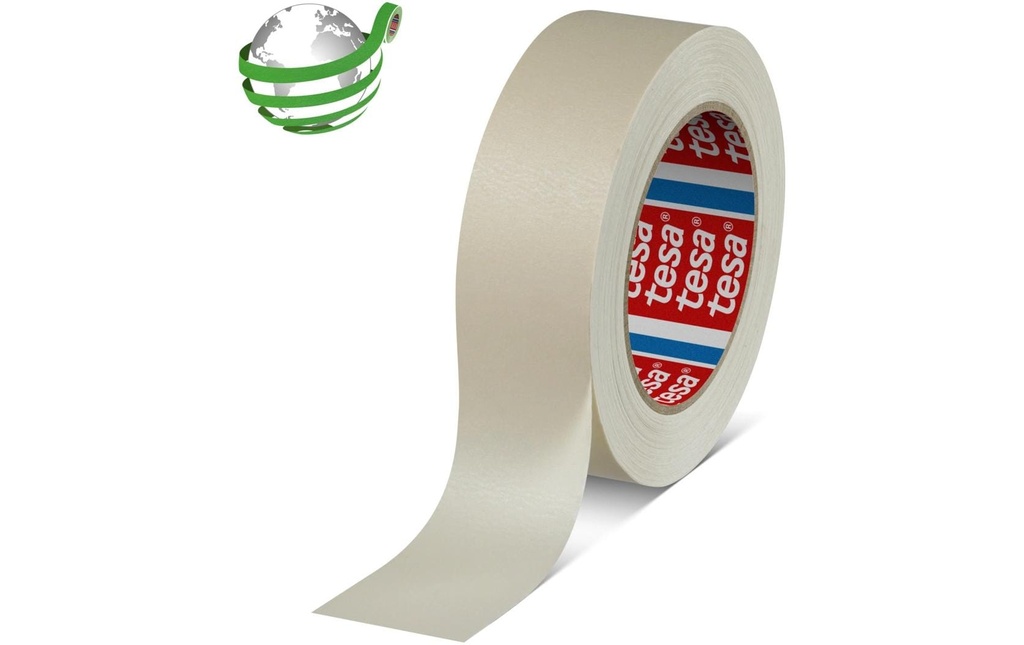 tesa Ruban de masquage en crêpé résistant à la chaleur PV3 30 mm x 50 m