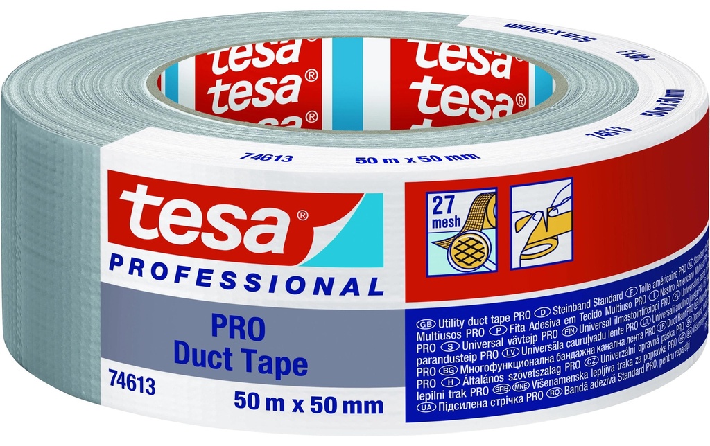 tesa 74613 50 mm x 50 m, Noir