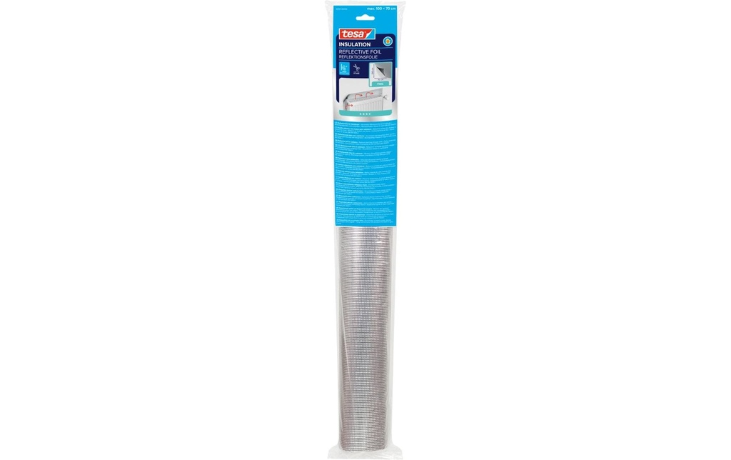 tesa Film réfléchissant pour radiateurs Mousse argentée 1 000 x 700 mm