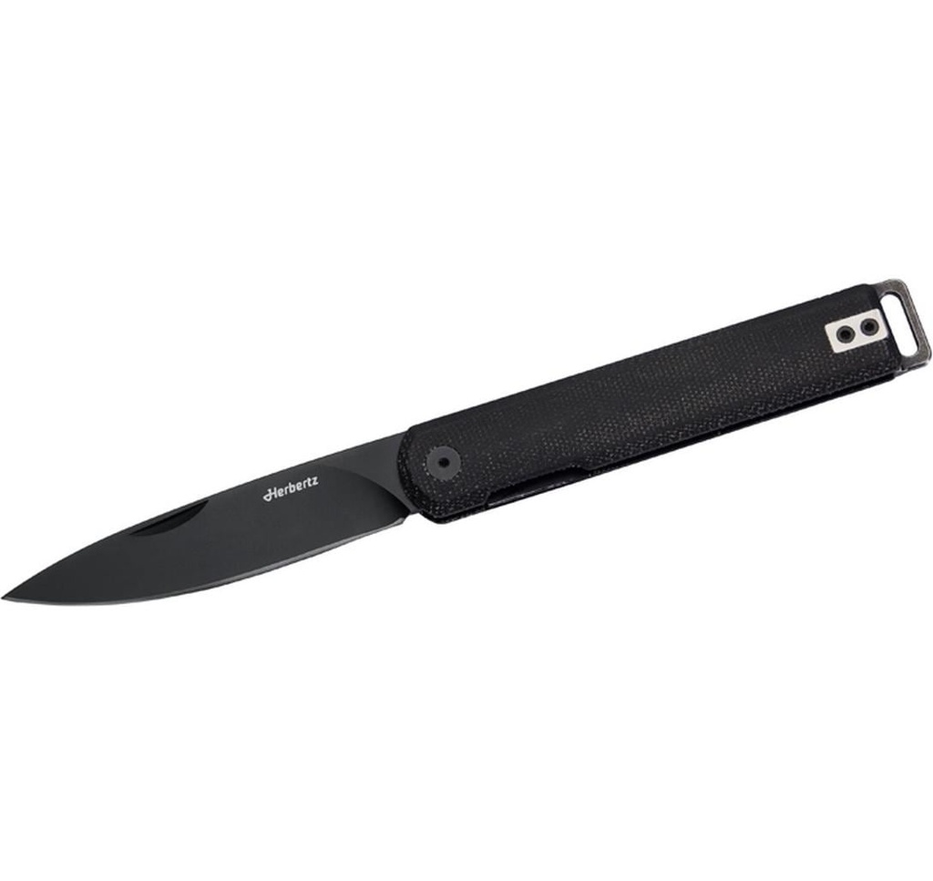 Herbertz Couteau de poche Liner Lock G10 noir, lame noire