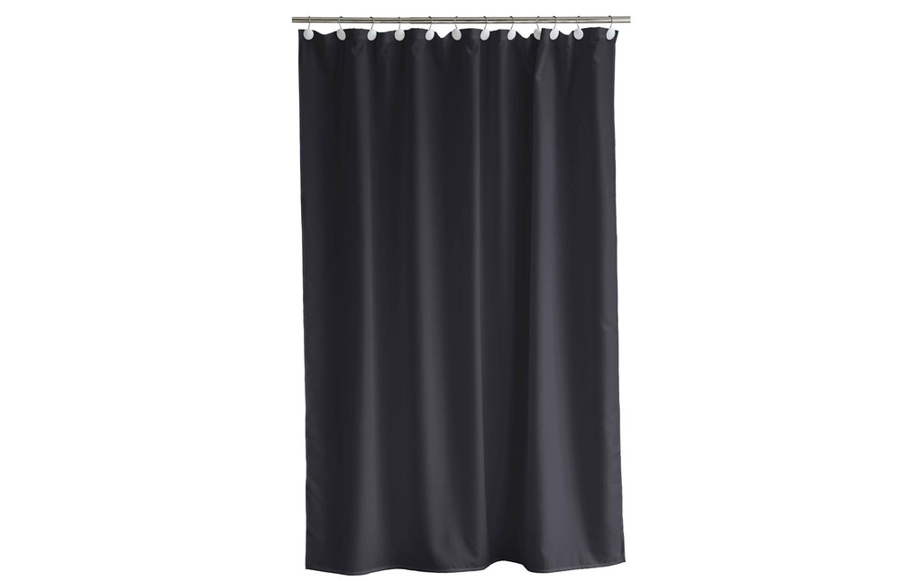 Södahl Rideau de douche Comfort 180 x 200 cm/220 cm, Bleu marine/Gris