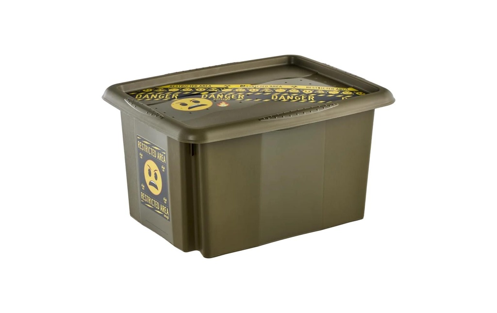 keeeper Karolina Boîte de rangement 15 l plastique vert olive