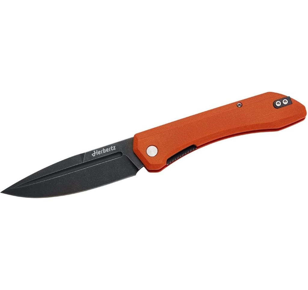 Herbertz Couteau de poche Verrouillage de la gaine en extérieur micarta orange