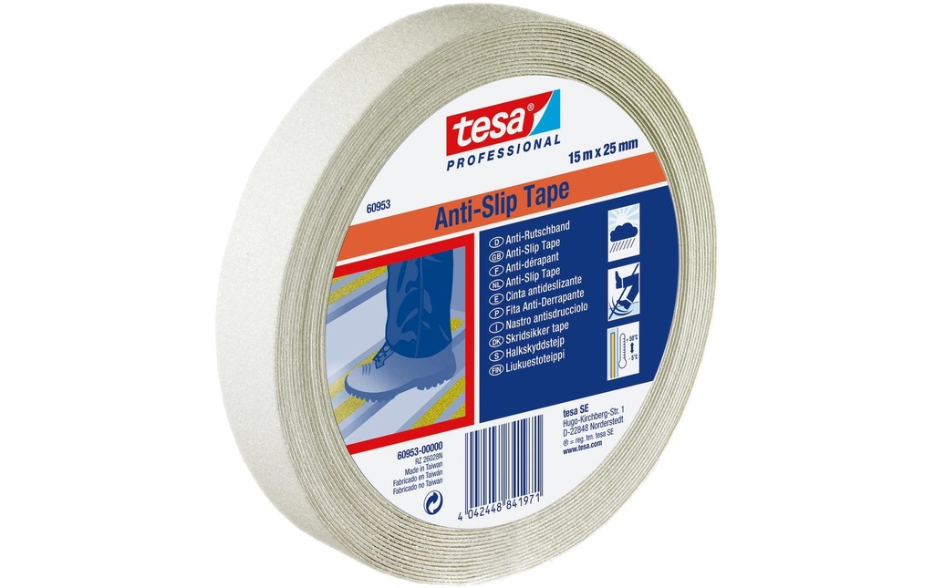 tesa Ruban adhésif antidérapant 25 mm x 15 m, Jaune