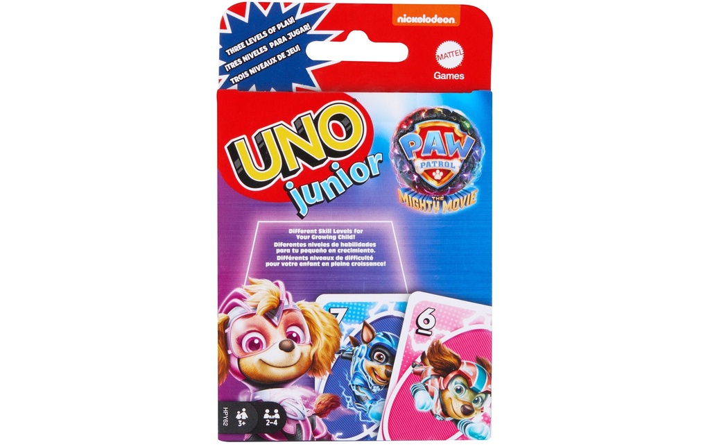 Mattel Spiele Jeux de cartes UNO Junior La pat patrouille 2