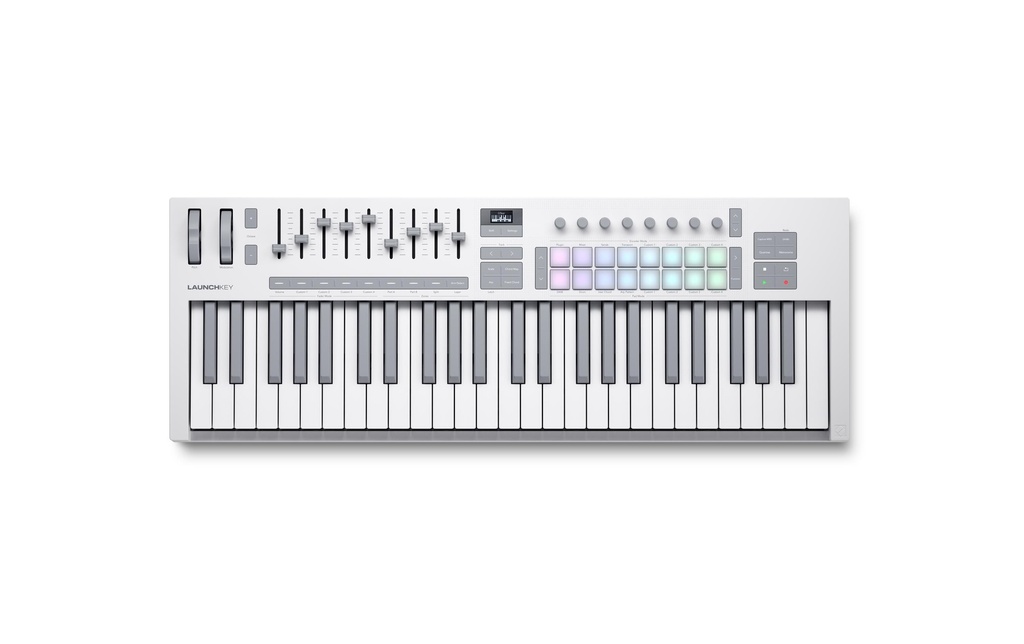 Novation Contrôleur clavier Launchkey 49 Blanc