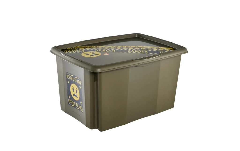 keeeper Karolina Emoji Danger PP vert olive 45 l 40 x 55.5 x 30 cm