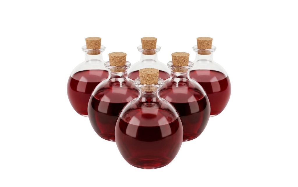 relaxdays Flacons en verre 260 ml, 6 Pièce/s